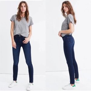 Madewell Jeans Womens 26 Blue 10” High Riser Skinny Stretch Comfort Casual